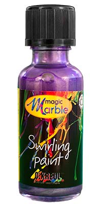 Metallic Violet Swirling Paint: One 1 oz. bottle of metallic violet marbleizing paint